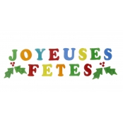 Décoration Noel Fenêtre vitrostatic Joyeuses Fêtes