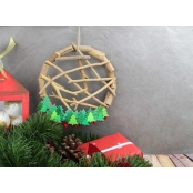 Couronne Déco Branchage style bois flotté 25 cm