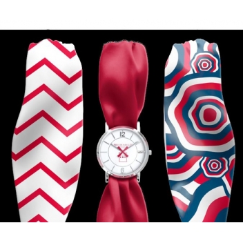 TRDPKMR01 - 7640167325610 - Bill\'s watches - Montre Trend avec Bracelet foulard satin Moulin Rouge French Cancan