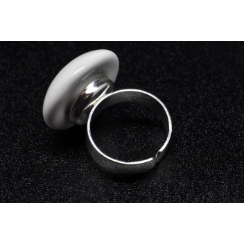 RH1-white - 3700982208872 - Ceraselle - Bague céramique petit modèle Blanc - 2