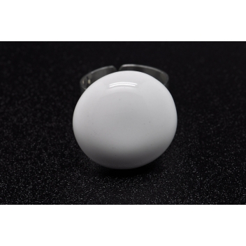 RH1-white - 3700982208872 - Ceraselle - Bague céramique petit modèle Blanc - 3