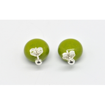 ED6-green - 3700982209046 - Ceraselle - Boucles d\'oreille céramique \