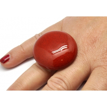 RH1-red - 3700982208919 - Ceraselle - Bague céramique grand modèle Rouge - 8