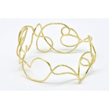 B1648e - 3700982208322 - Georgia Charal - Bracelet filaire Argent 925 plaqué or - 2
