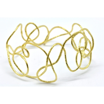 B1648e - 3700982208322 - Georgia Charal - Bracelet filaire Argent 925 plaqué or - 3