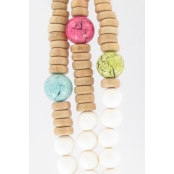 Collier long 3 rangs