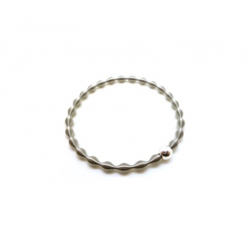 12040001 - 3700982249608 - Collection CMLPB - Bracelet ressort Acier Boule argenté
