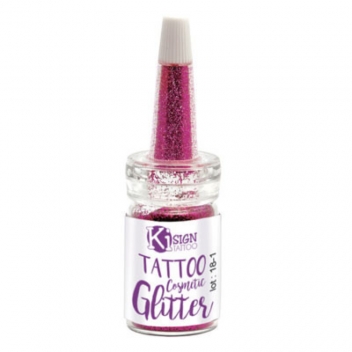 194322 - 3760131943221 - Ki-Sign - Paillettes pour la peau Rose Flacon 7 ml