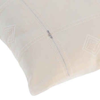 1608513 - 3574386085137 - Douceur d\'intérieur - Coussin 40 cm Jacquard Fils Métallisés Naturel/Argent