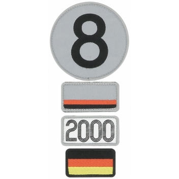 LM456-00 - 3700245426814 - 24H LE MANS - Patchs voyage brodés à scratcher sur un sac 2000 (4 pièces)