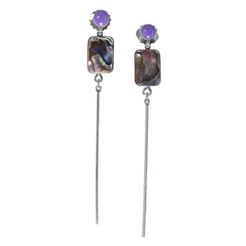 12--62768 - 3663483009365 - Franck Herval - Stella : Boucles d\'oreille longue tige métal - 2