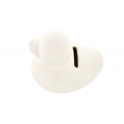 Tirelire canard biscuit de porcelaine 7 cm