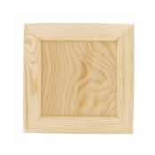 Cadre photo en bois carré intérieur 15 cm extérieur 21,5 cm