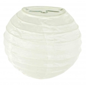 Lampion en papier blanc diamètre 10 cm 2 pièces
