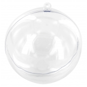 Boule en plastique cristal transparent 20 cm