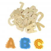 Lettres en bois Alphabet complet 3 à 4 cm 26 pièces