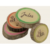Tranches de bois rondes 2,5 à 5 cm 10 pièces
