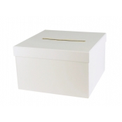 Urne en carton carrée pour cagnotte cadeau 24,5 cm