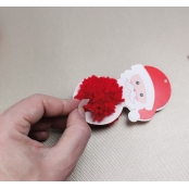 Kit créatif pompon Père Noël rouge
