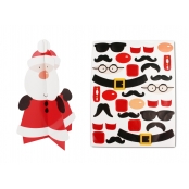 Père Noël à assembler et à décorer avec gommettes