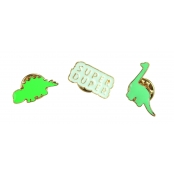 Pins émaillé décoratif Dinosaures 3 pièces
