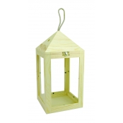 Lanterne en bois 15 x 15 x 30 cm