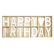 Lettres en bois Anniversaire 