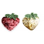 Patch sequins double-face Fraise 10 x 10 cm