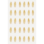 Motif Thermocollant transfert Customisation textile Plume Doré 1cm