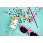 Mini lanceur de confettis papier de soie