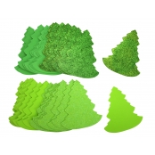 Formes en mousse Sapin dont 15 paillettées 30 pièces
