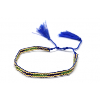 B-1502-bleu - 3700982210417 - Belle mais pas que... - Fin bracelet perles miyuki Bleu nuit