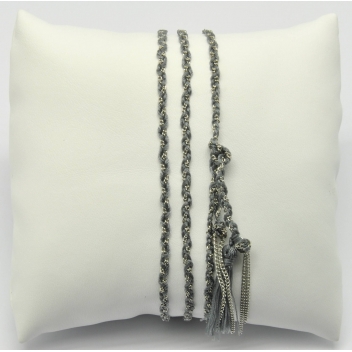 B-elisa-argent - 3700982210271 - Belle mais pas que... - Bracelet filaire tressé Argent - 2
