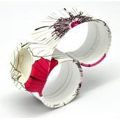 Bracelet de montre Classic WaterPrint Coquelicot
