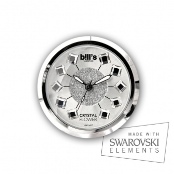 - 3700982214996 - Bill's watches - Montre Classic Bracelet bleu & cadran Crystal Flower - 2