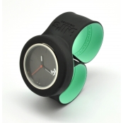 Montre B! Bracelet noir & cadran noir