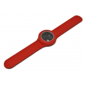 Montre B! Bracelet rouge & cadran noir