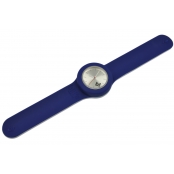 Montre B! Bracelet bleu & cadran silver