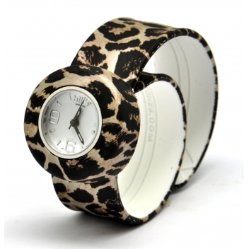  - 3700982214408 - Bill's watch - Montre Mini Bracelet Leopard & cadran blanc - 3
