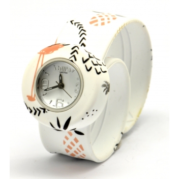  - 3700982214415 - Bill's watch - Montre Mini Bracelet Flamingo & cadran blanc - 3