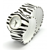 Montre Mini Bracelet Zèbre & cadran blanc