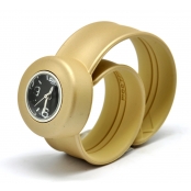 Montre Mini Bracelet Gold & cadran noir
