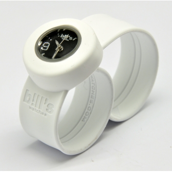  - 3700982214477 - Bill's watch - Montre Mini Bracelet Blanc & cadran noir - 3