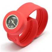 Montre Mini Bracelet Corail & cadran noir