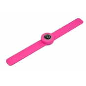 Montre Mini Bracelet Rose Electrique & cadran noir