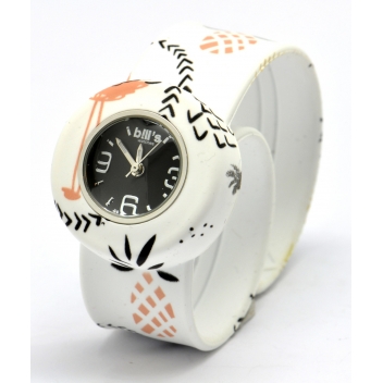  - 3700982214590 - Bill's watch - Montre Mini Bracelet Flamingo & cadran noir - 3