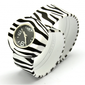  - 3700982214637 - Bill's watch - Montre Mini Bracelet Zèbre & cadran noir - 3