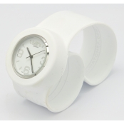 Montre Classic Bracelet Blanc & cadran blanc