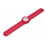Montre Classic Bracelet Rose framboise & cadran blanc