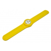 Montre Classic Bracelet Jaune & cadran blanc